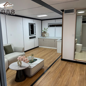 Современный расширяемый стальной складной контейнерный дом-2 спальни, сборная вилла для коммерческого использования (модель 20 футов) - Product Image 4