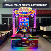 Machine de jeu d'adresse de type stand de fête foraine à monnayeur avec distribution de tickets de prix et logo personnalisé pour l'amusement familial