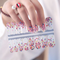 Autocollants pour ongles 3D étanches motif papillon doré cœur français lune artistique personnage Fête de l'Indépendance OEM 2026