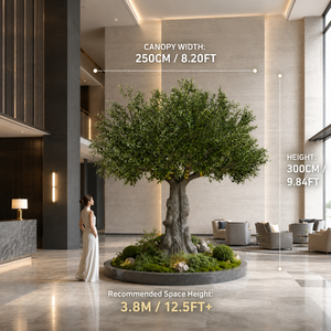Large <strong>Artificial</strong> Olive <strong>Tree</strong> Custom Size Fiberglass Trunk For Hotel Atrium Mall Commercial Projects Wedding Christmas Durable - Product Image 2