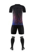 Benutzer definierte orange und schwarz sublimierte Fußball trikot Fußball uniform