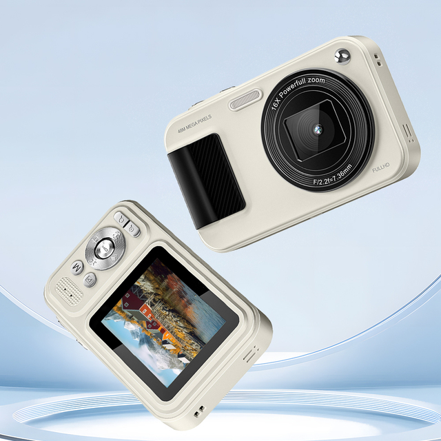 Portable Compact 1500mAh Rechargeable Anti-Shake Point Shoot Digital Camera CMOS Sensor TF Card 1080P FHD 2.4 Inch 16X Zoom