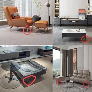 中国金属铬沙发腿厂家销售各种风格家具脚配件桌腿沙发脚金色金属沙发腿 - Product Image 4