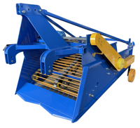 Récolteuse d'herbes multifonctionnelle à haute productivité, entraînée par tracteur, de 4UY Factory, avec une largeur de travail de 1100 mm pour pommes de terre et carottes