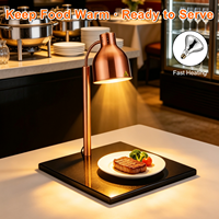 Lampe chauffante de buffet en marbre pour aliments, lampe chauffante pour hôtel, lampe chauffante pour grillades, pizza, frites, aliments frits, barbecue, charcuterie