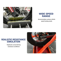 Dinamómetro de chasis para motocicletas eléctricas de alta velocidad con sensor de par y velocidad de alta precisión para detección de conducción de vehículos de dos ruedas