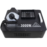 Machine à Fumée DMX 1500W/3000W avec Lumière LED et Télécommande, Équipement de Scène pour DJ, Mariages, Fêtes et Événements