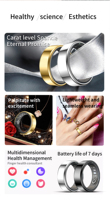 Anillo Inteligente R99, Monitor de Sueño, Frecuencia Cardíaca, Oxígeno en Sangre, Resistente al Agua IP68 5ATM, Control por Aplicación, para Hombres y Mujeres, Deporte, Aire Libre, Fitness