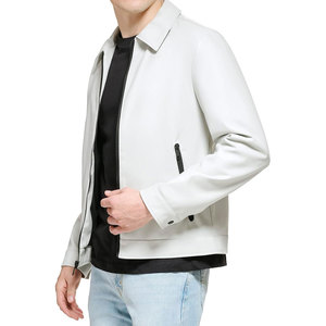 Vente en gros Veste en cuir taille personnalisée Veste en cuir pour usage extérieur Veste en cuir pour hommes à col montant - Product Image 2