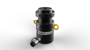 Vérin hydraulique à simple effet 100T avec écrou de blocage de charge et retour automatique CLL-1002 - Product Image 4