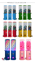 Distributeur de capsules de bonbons DEER Big Ball, distributeur de jouets à monnayeur pour enfants, capacité de 300 à 600 pièces, métal + plastique