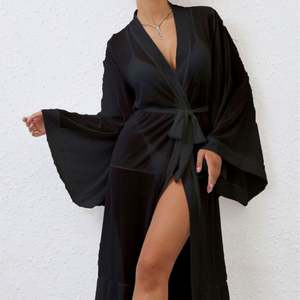 B213 Nueva Lencería Sexy de Encaje, Vestido Sensual con Tirantes, Túnica Transparente con Aberturas y Bordado 3D para Mujer - Product Image 5