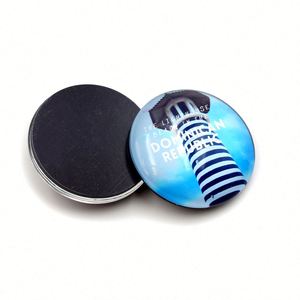 High Quality Customized Logo Souvenirs Gift Low MOQ 3D Souvenir Custom Glass <b>Fridge</b> Magnet - Product Image 1