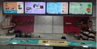 Écran de menu numérique de 43 pouces - Affichage de qualité commerciale pour une présentation de menu dynamique
