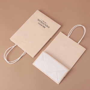 Bolsas de Regalo de Papel con Logotipo Personalizado de Lujo <span class=keywords><strong>Bravo</strong></span> Packaging, Bolsas de Papel Kraft Ecológicas para Cosméticos, Joyería, Bodas y Fiestas - Product Image 2