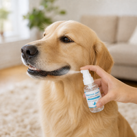 Spray Nettoyant Anti-Tartre et Plaque Dentaire à Base d'Extraits Végétaux et Probiotiques pour Chiens et Chats – Soin Dentaire Sans Brosse pour une Haleine Fraîche et des Dents Propres