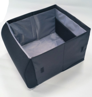 Nouvel organisateur de rangement de voiture imperméable et léger, coussin de taille pliable, boîte extensible en polyester, coussin lombaire, empêche les objets de cargaison
