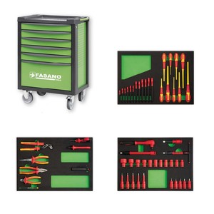 Fasano <b>Tools</b> 56-Piece Automotive <b>Tool</b> Set With Rolling <b>Cart</b> And Organized Storage Compartments <b>For</b> Professional Use - Product Image 1