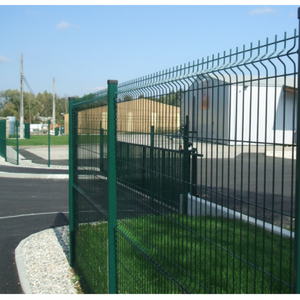 Panneau de clôture modulaire vert 200 x 102 cm H, grillage électrosoudé, portail en acier galvanisé avec revêtement PVC, finition noire - Product Image 1