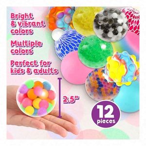 Balle souple en silicone/TPE de haute qualité, personnalisable avec logo, pour jeu sensoriel, anti-stress, couleur transparente, écologique, certifiée CE - Product Image 3