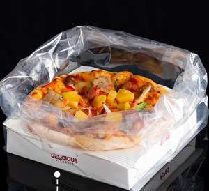 Pizza & Bread Specialized Packaging Bags for Commercial Use - Plastic Bags for Hand Carry - <b>Food</b> - Product Image 6