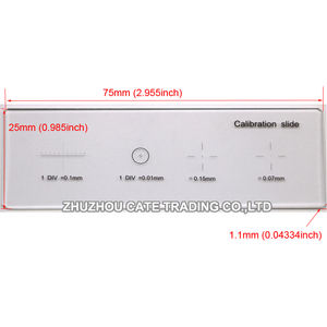 N. 926 0.01mm divisioni 0.1mm microscopio calibrazione stadio diapositive micrometro - Product Image 3
