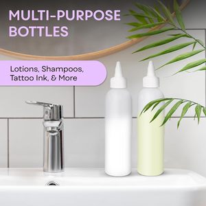 Flacon applicateur carré vide en plastique transparent de 100 ml avec bouchon distributeur à torsion pour crème - Product Image 4