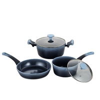Ensemble de casseroles et poêles antiadhésives en céramique moderne et écologique Batterie de cuisine en aluminium forgé antiadhésif