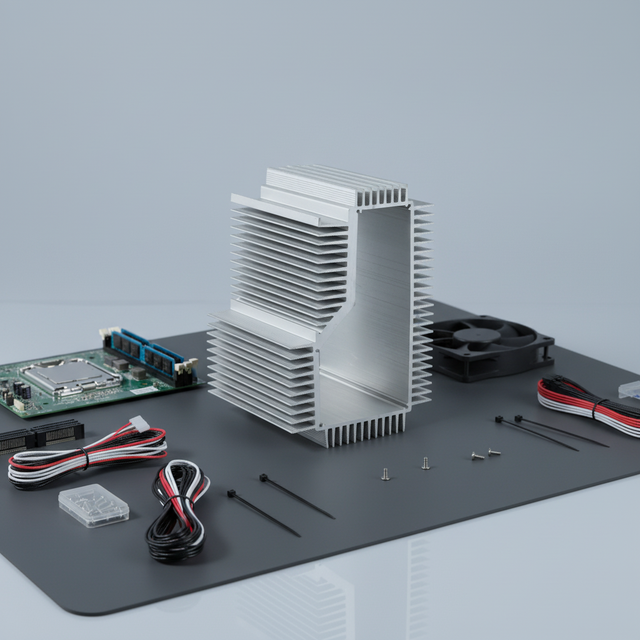 Dunpin Brand Aluminum 6000 Series Alloy OEM Waterproof Case Industrial Extruded Radiator Customized Shape Cutting Welding