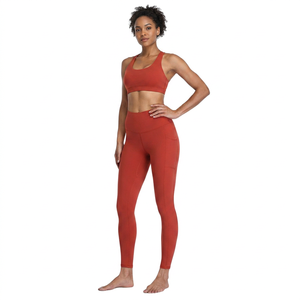 Women's Casual Breathable Summer Knitted Blank Leggings Wholesale Bulk Yoga Wear Organic Cotton Bamboo Cotton Private Label - Product Image 1