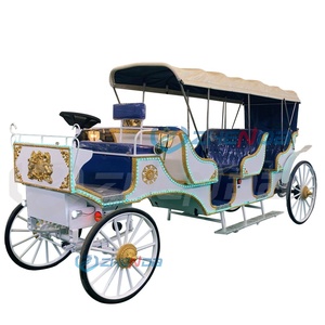 Sightseeing Carriage Tourist Horse Drawn European Horse Carts Wagon Carriage Pumpkin Wedding Electric Horse Carriage - Product Image 1