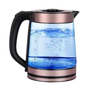 Thiết kế mới dẫn vòng ánh sáng ấm đun nước điện cao Borosilicate không dây thuận tiện thủy tinh Ấm đun nước điện - Product Image 2