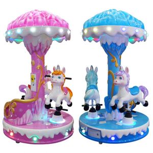 Vintage Style Musical Carousel High Quality Steel Decorative Rotating Horse Toy Collectible Gift Custom Made Trojan Horse - Product Image 2