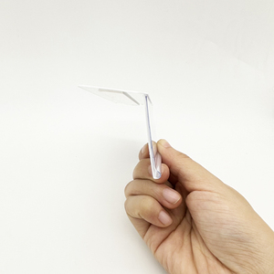 DBR39 scaffale di plastica adesivo piatto prezzo porta <span class=keywords><strong>etichette</strong></span> con PET trasparente/nastro bianco in schiuma/magnete per gli <span class=keywords><strong>scaffali</strong></span> dei supermercati - Product Image 2