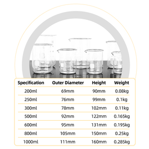 250ml 300ml 500ml 800ml 1000ml klare Becher Glas becher für Schmuck-Galvanik maschine - Product Image 2