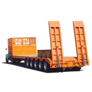 China Famous Brand 5-Achs-Tieflader-Sattelauflieger für den Transport Schweres Gerät Drop Deck Tieflader - Product Image 6