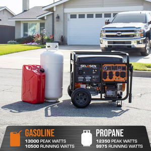 Professional Dual 10500W 10000W 13000w Power Gas LNG Generator 80db Petrol Engine Portable <b>Gasoline</b> 13kW HSAMZ-Dual Fuel Gasolin - Product Image 3