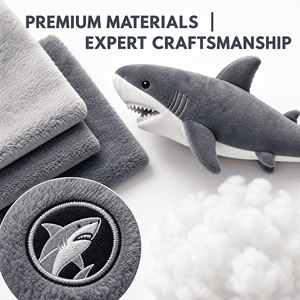 Fabricant OEM <span class=keywords><strong>de</strong></span> Mascottes Requin Blanc Géant – Conception Personnalisée, Vente en Gros Directe Usine, Peluches et Jouets en Peluche en Gros - Product Image 4