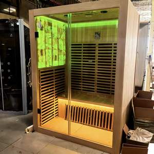 Sauna Personale per Casa con Pannelli in Pietra di Giada, Cabina Sauna Turca <span class=keywords><strong>Hammam</strong></span>, Terapia del Sale, Infrarossi a Spettro Completo, Vapore a Basse Emissioni EMF - Product Image 3