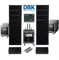 Système de sonorisation DBK Dual 8 pouces Line Array avec caisson de basses 18 pouces, ensemble de haut-parleurs actifs personnalisés pour DJ, idéal pour les concerts et les églises