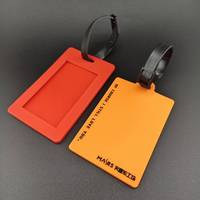 Étiquettes personnalisées en PVC et caoutchouc, étiquettes d'identification souples en silicone pour bagages, patchs en PVC pour vêtements