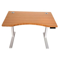 Bureau en bambou écologique, support de bureau, cadre électrique, hauteur réglable, ordinateurs de bureau en bambou