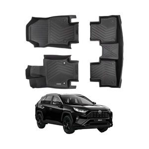 2019-2024 RAV4 Ensemble complet compatible avec les revêtements scannés au laser de précision 3D Tapis de voiture en caoutchouc tous temps par siège - Product Image 1