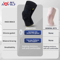 Genouillère de compression quotidienne durable pour soulager la douleur, soutien stable, genouillère de sport antidérapante, spandex respirant, absorption des chocs