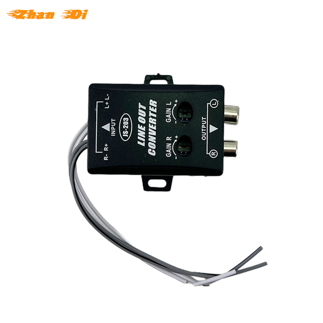 Audio Converter Car Rca Audio Converter with the Delay Function Active 12v High to Low Converter for Car