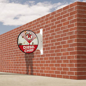 12 "x 15.8" targa flangia rotonda a doppio lato con stampa GILMORE flangia benzina segno in metallo uomo grotta negozio Garage decorazione parete segno stagno - Product Image 6