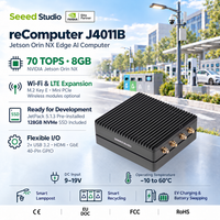 Seeed Studio ReComputer J4011B NVIDIA Jetson Orin NX 8GB 70 TOPS Komputer AI Edge Ringkas dengan Ekspansi LTE untuk Tiang Lampu Pintar