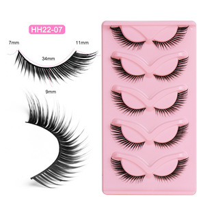 Cils 3D en faux vison effet œil de renard, cils postiches effet œil de chat, cils volumineux et naturels, vente en gros en marque privée - Product Image 5