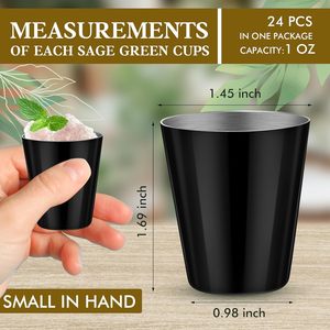 Vasos de Chupito de Acero Inoxidable BST de 1 oz, Pequeños, Resistentes a Roturas, para Bodas, Espresso, Whisky, Bar, Hogar, Restaurante, Camping - Product Image 3