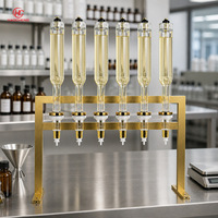 Support de présentation de parfum professionnel, nouveau modèle, luxe, blanc doré, 375 ml, 6 bouteilles, distributeur de parfum pour mariage